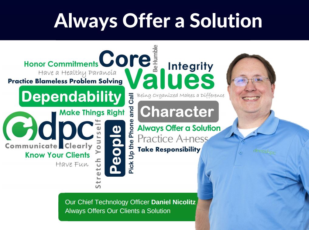 DPC Core Value / Behavior: Always Offer a Solution